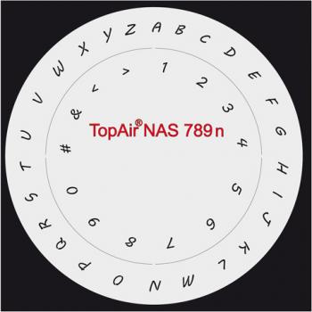 Fingernagelschablone NAS-789 neu Buchstabenhöhe ca. 4mm