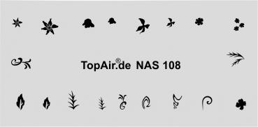 Design Schablone NAS 108 Blüten © TopAir