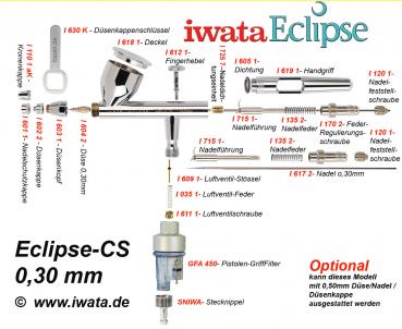 Iwata Eclipse - CS 0,30 mm