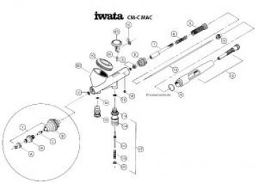Iwata Micron Kustom CM- 0,23mm in Metallbox mit Luftfilter