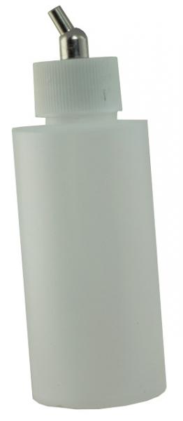 Leerflasche 110 ml mit Metall- Adapter zum Anstecken an Saugbecherpistolen