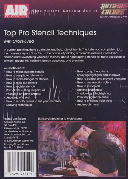 Airbrush DVD - Top Pro Stencil Techniques