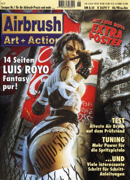 Fachzeitschrift AirbrushArt+Action Nov-Dez. 1998 #23