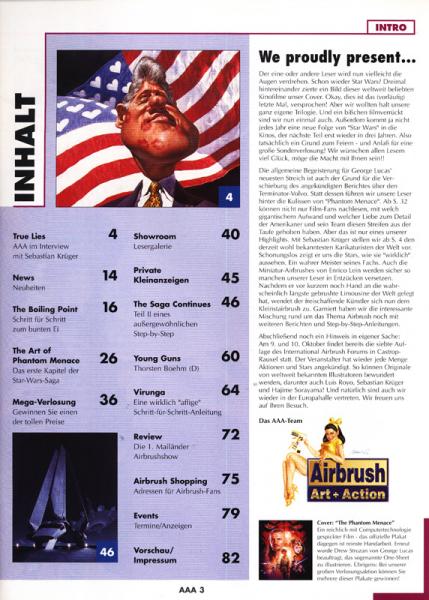 Fachzeitschrift AirbrushArt+Action Sept-Okt 99 #28