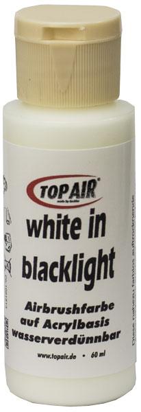TopAir-Effektfarbe white in blacklight 60 ml