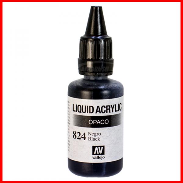 Vallejo Liquid Acrylic 824 Schwarz 32 ml