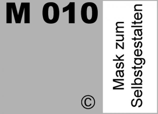 TopAir®-DesignMask neutral M 010 selbstklebend - Made by Geckler