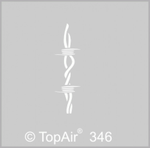 TopAir®-SuperDesignMask selbstklebend SDM-346 Stacheldraht Made by Geckler
