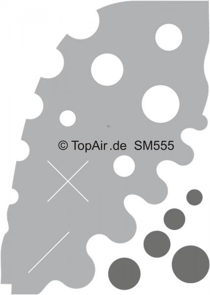Schablone SM 555 Kreise-Kugeln, Kurven © TopAir